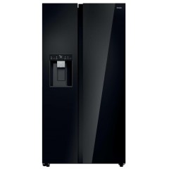 Haier Ψυγείο Ντουλάπα 601lt NoFrost Υ177.5xΠ90.5xΒ72.6εκ. Μαύρο HSW79F18DIGB